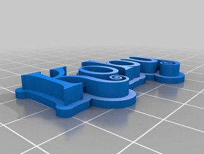 mijn aangepaste 3d-naam van de plaat beelden 3d print model - Mito3D
