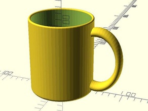 customizable coffee mug kitchen dining cup customizer scad 3d print model - Mito3D