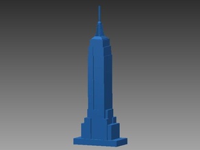 empire state building gebouwen structuren 3d print model - Mito3D