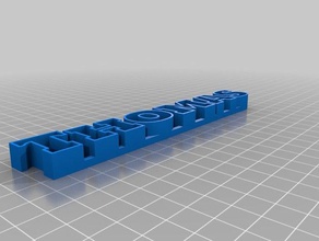 mijn aangepaste tekst opslag beelden 3d print model - Mito3D