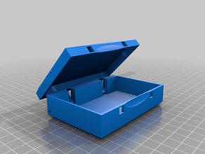 customizable hinged box tool holders boxes customizer 3d print model - Mito3D
