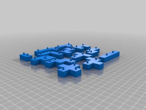 polyomino battleship pieces 3d printing 3d print model - Mito3D