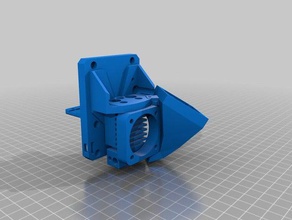 carriage mount e3d cyclops hotend prusa i3 sunhokey printer extruders anti-oozing-extruder double extrusion dual extruder ecosystem 3d print model - Mito3D
