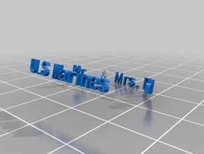 les marines américains anneaux personnalisé 3d print model - Mito3D