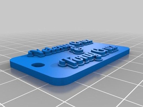 yeleny tony llavero organización personalizado 3d print model - Mito3D