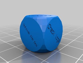 programming debugging dice customized 3d print model - Mito3D