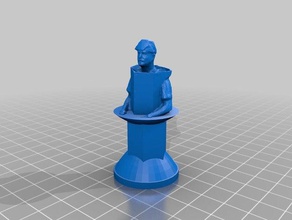 pawn06-josh jeu d'échecs 3d print model - Mito3D