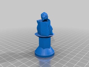 pawn04-bonnie schaken 3d print model - Mito3D