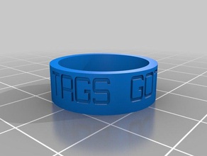 swag ring rings customized 3d print model - Mito3D