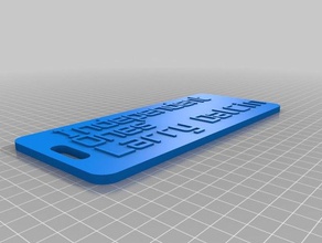 etiqueta de larry organización personalizado 3d print model - Mito3D