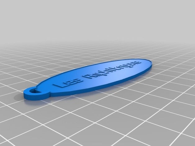 oval amphitryons1 chaveiros personalizado 3D print model - Mito3D