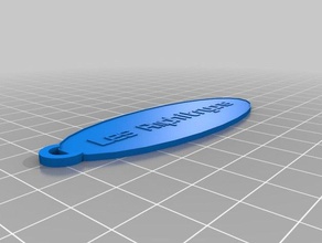 oval amphitryons1 chaveiros personalizado 3d print model - Mito3D