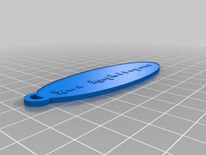 oval amphitryons2 chaveiros personalizado 3d print model - Mito3D