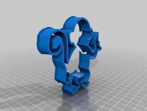 scimmia cookie cutter cucina pranzo cookiecutter i 3d print model - Mito3D