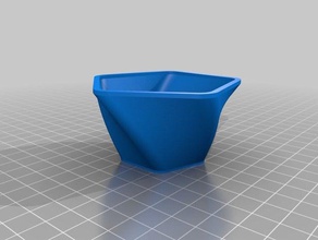 vaso 3 recipientes personalizado 3d print model - Mito3D