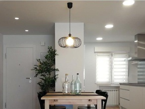 wire frame hanging lamp decor bulb ceiling lampshade light lightbulb pendant 3d print model - Mito3D