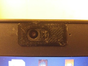 interni del computer portatile coperchio della fotocamera paranoico office lenovo diapositiva webcam 3d print model - Mito3D