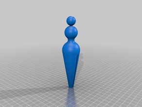vrouwelijke metaball wasknijper customizer beelden 3d print model - Mito3D