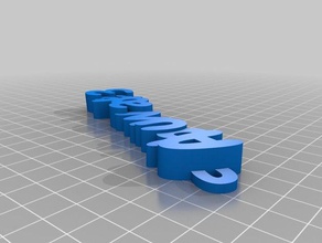 abou wade3 - isim Anahtarlık keyfob organizasyon özelleştirilmiş 3d print model - Mito3D