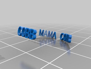 mama cobb ring rings customized 3d print model - Mito3D