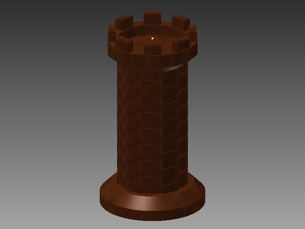 rook chess piece 3D print model - Mito3D