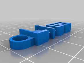 lisa mensaje de llavero organización personalizado 3d print model - Mito3D
