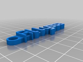 allyssa mensaje de llavero organización personalizado 3d print model - Mito3D