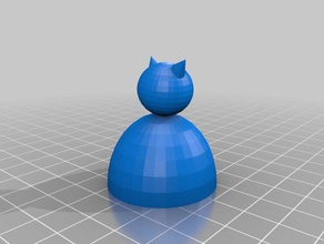 basic forma de gato 3d impresión 3d print model - Mito3D