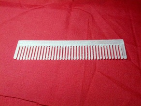 simple comb accessories 3d customizer hair openscad pocket reprap 3d print model - Mito3D