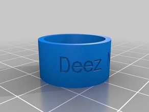deez nuts ring size 11 rings customized 3d print model - Mito3D