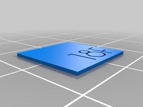18f logo box imprint fashion 3d print model - Mito3D