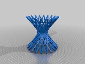 hugos hiperbolóide lattice matemática a arte personalizado 3d print model - Mito3D