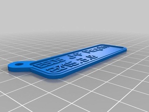 my customized customizer openscad version key chain other 3d print model - Mito3D