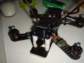 shendrones keş mobius alıcı Anten monte edin rc araç gerçek yarışçı mini quadcopter 3d print model - Mito3D