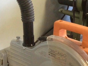adaptador de vacío chicago electric sierra inglete partes chuck hellebuyck día elproducts fabrikator mini filamento viernes mitersaw 3d print model - Mito3D