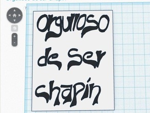 orgulloso ser chapin 2d art il guatemala ispanici latino orgoglio 3d print model - Mito3D
