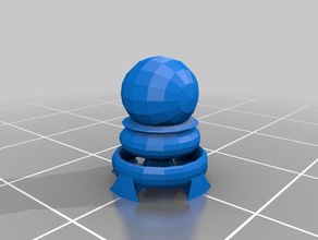 space age pawn chess piece tinkercad spaceship ship 3d print model - Mito3D