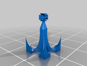 el rey de ajedrez del pieza tinkercad 3d print model - Mito3D