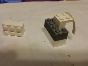 2 bouw speelgoed blok bouwstenen lego 3d print model - Mito3D