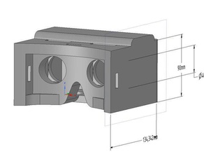 xiaomi mi4 vr kulaklık mobil telefon özel sanal gerçeklik 3d print model - Mito3D