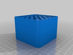 caja de la batería aa 5x5 los contenedores personalizado 3d print model - Mito3D