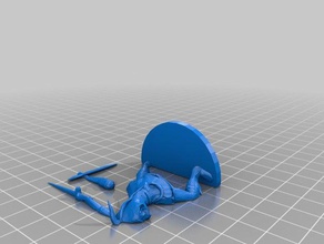femmina cavaliere giochi minifigure 3d print model - Mito3D