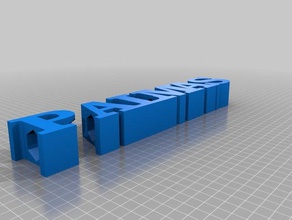 caneta palmas i segni loghi personalizzato 3d print model - Mito3D