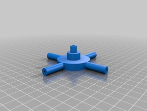 simple 4x distributeur de la culture hydroponique le bricolage collecteur tube 3d print model - Mito3D