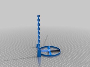 mijn aangepaste kleine whirly copter spiraal spinner stick mechanische speelgoed 3d print model - Mito3D