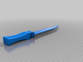 couteau rambo de andere film mes 3d print model - Mito3D