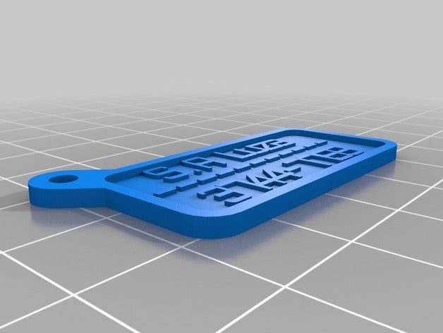 chaveiro de porte-clés personnalisé 3D print model - Mito3D