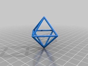 posh octahedron math customized 3d print model - Mito3D