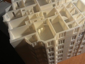 1125 bina kaleleri binalar yapılar 1 125 blok ev ölçekli model 3d print model - Mito3D