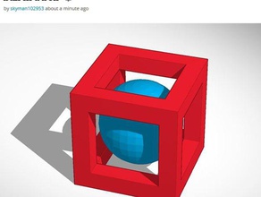 bola caixa 3d impressão 3d print model - Mito3D